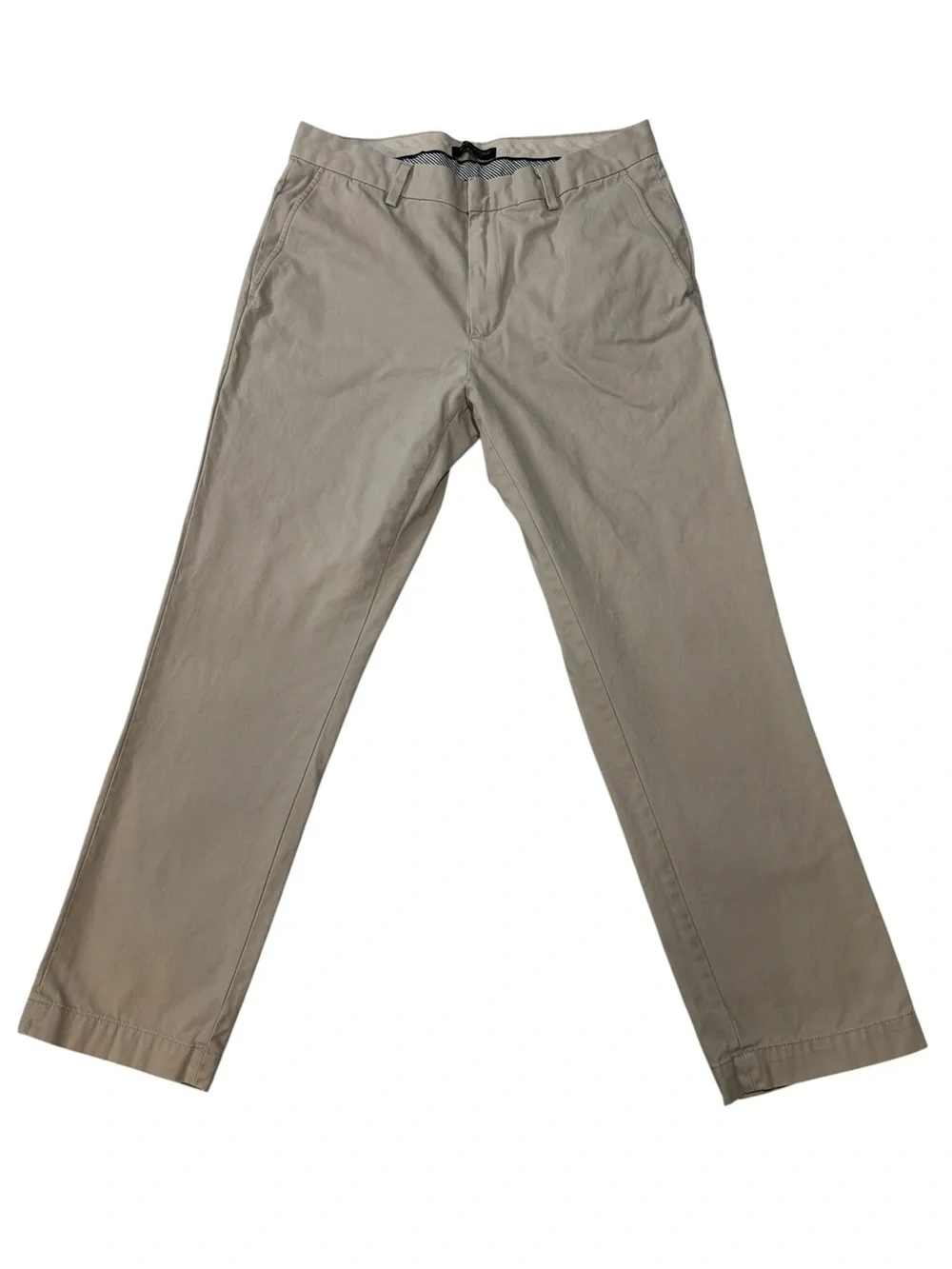 Banana Republic Aiden Chino 33x30 Classic Straight Pants, Beige, Tan, BR W33